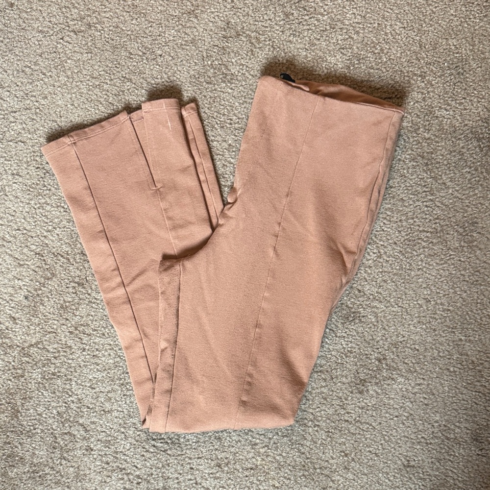 Forever 21 nude Boot Cut Knit Pants